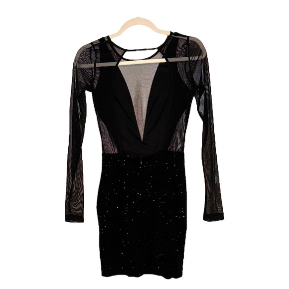 Y2K Mystic New Years Mesh Sequin Dress - Picture 4 of 6